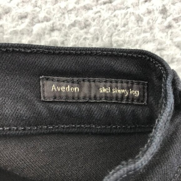 COH Womens Size 28‎ Avedon Slick Skinny Leg Black Stretch Denim Mid Rise Jeans - Picture 8 of 16